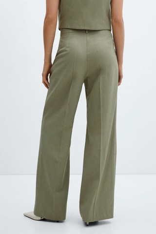 Pantalon costume pinces - Vert pastel