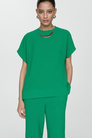 Pantalon fluide wideleg - Vert
