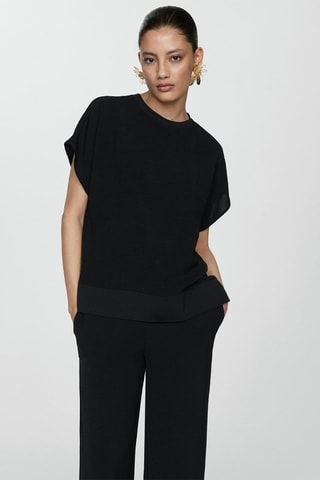 Pantalon fluide wideleg - Noir