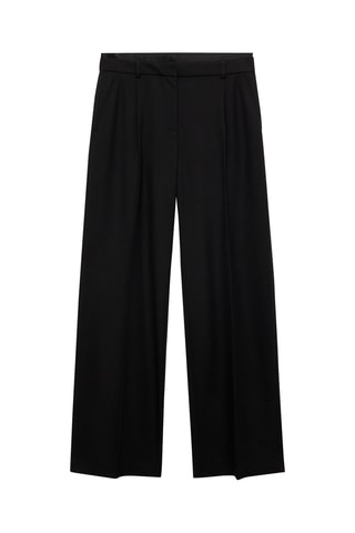 Pantalon droit pinces - Noir