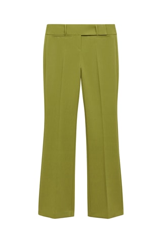 Pantalon évasé taille base - Vert