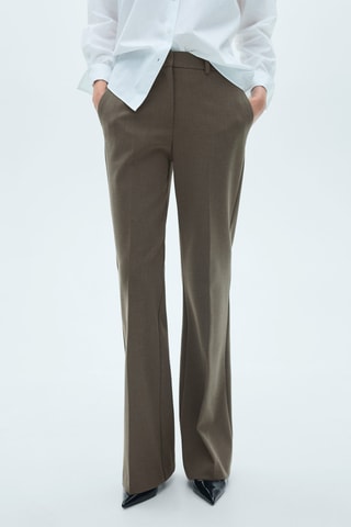 Pantalon flare poches - Vert