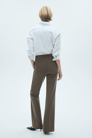 Pantalon flare poches - Vert