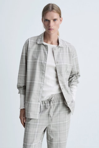 Pantalon pyjama flanelle carreaux - Gris