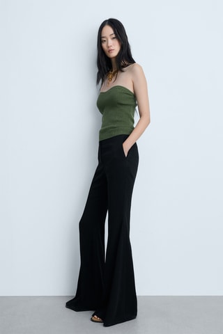 Pantalon maxi flare - Noir