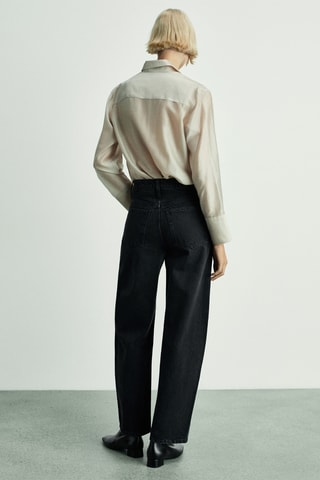 Jean Balloon taille haute - Noir