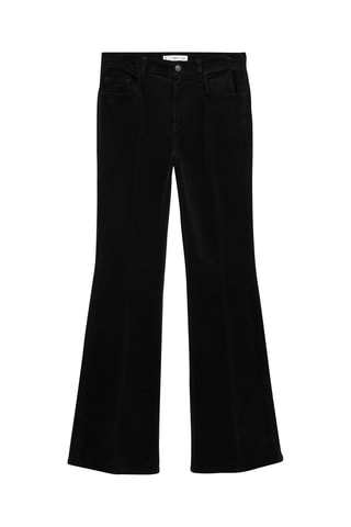 Jean flare velours côtelé - Noir