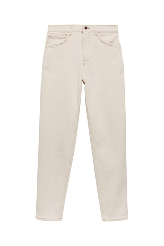 Jean Newmom confort taille haute - Blanc cassé