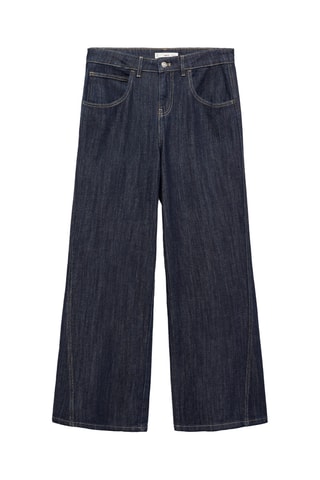 Jean wideleg taille basse - Bleu marine foncé