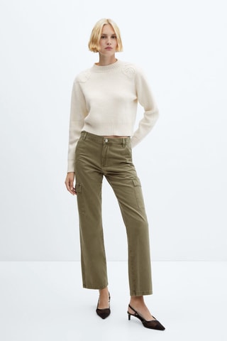 Jean cargo poches - Kaki