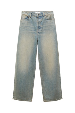 Jean wideleg loose taille basse - Bleu