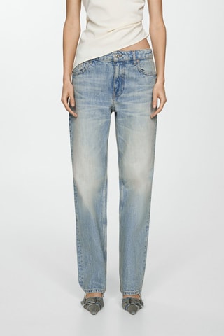 Jean droit taille basse - Bleu clair