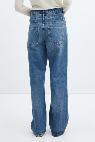 Jean droit double taille - Bleu