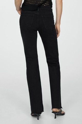 Jeans flare taille normale - Denim Noir