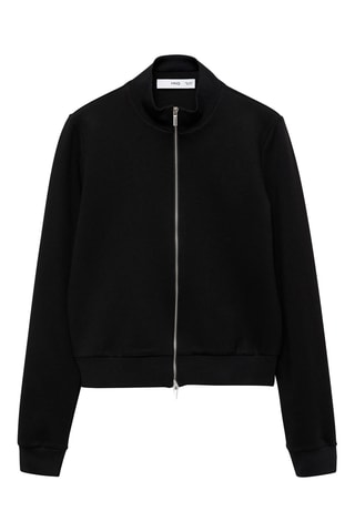 Veste ajustée avec double zip - Noir