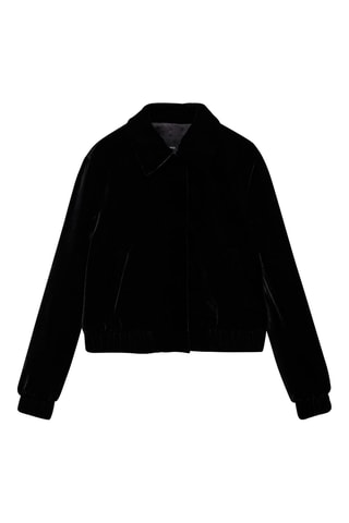 Veste bomber velours - Noir