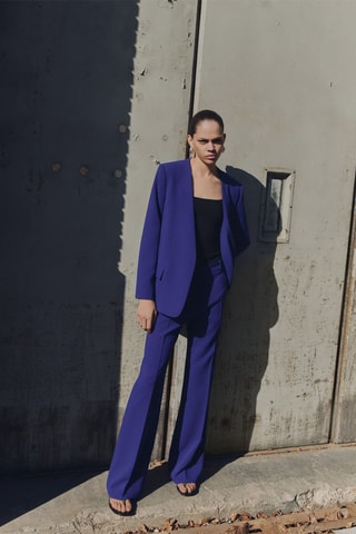 Veste de costume structurée - Bleu