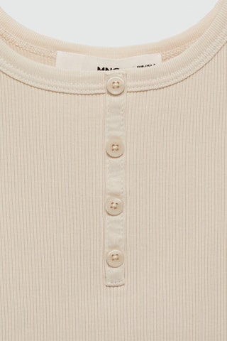 Top bretelles boutons - Beige
