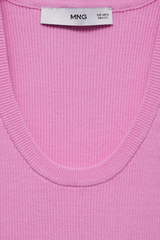 Top maille bretelles - Rose