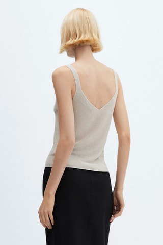 Top maille Lurex - Argenté