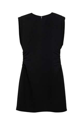 Robe courte détail drapé - Noir