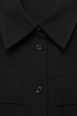 Robe chemisier courte - Noir
