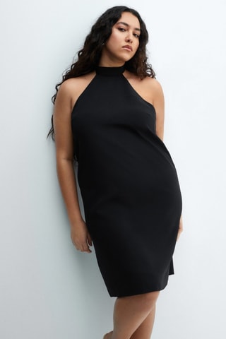 Robe emmanchures américaines dos nu - Noir