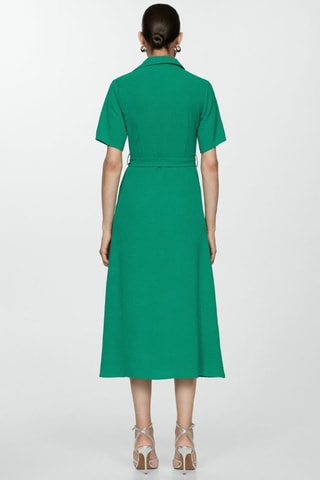 Robe chemisier noeud - Vert