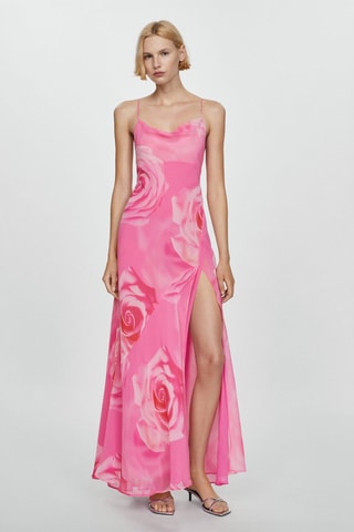 Robe fleurie ouverture - Rose
