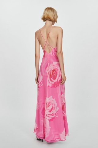 Robe fleurie ouverture - Rose