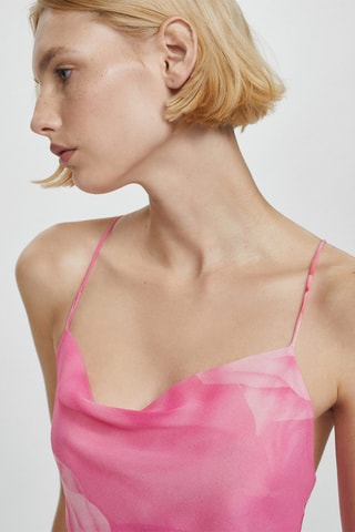 Robe fleurie ouverture - Rose