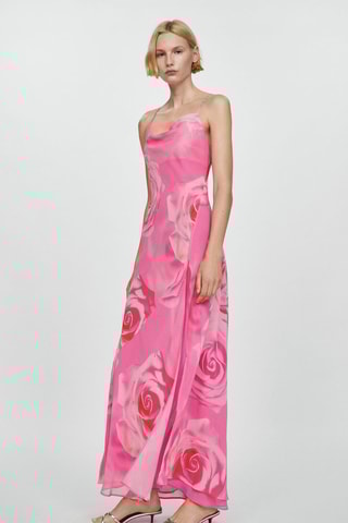 Robe fleurie ouverture - Rose