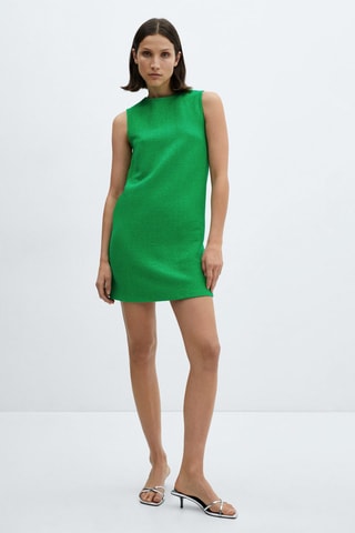 Robe maille texturée - Vert