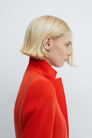 Veste costume droite - Corail