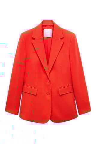 Veste costume droite - Corail