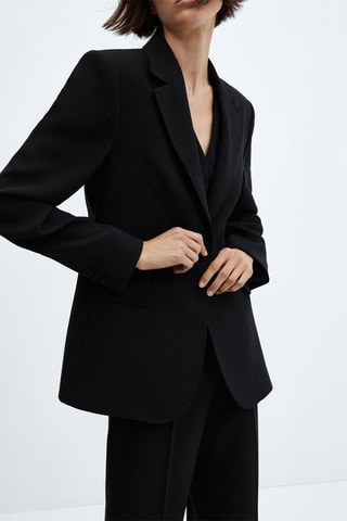 Veste costume droite - Noir