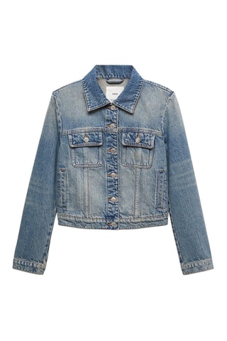 Blouson jean poches Bleu