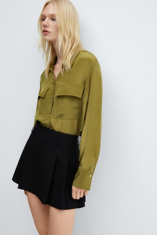 Chemise fluide à poches - Kaki