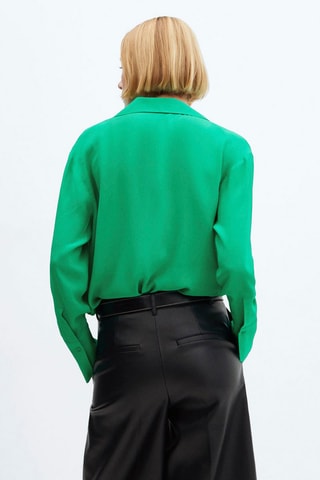 Chemise col revers - Vert