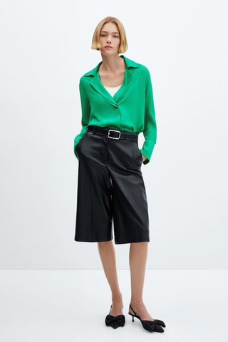 Chemise col revers - Vert