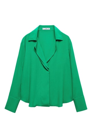 Chemise col revers - Vert