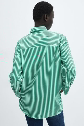 Chemise oversize poches - Vert