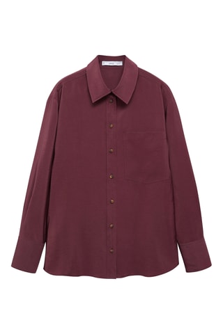 Chemise modale poche - Violet