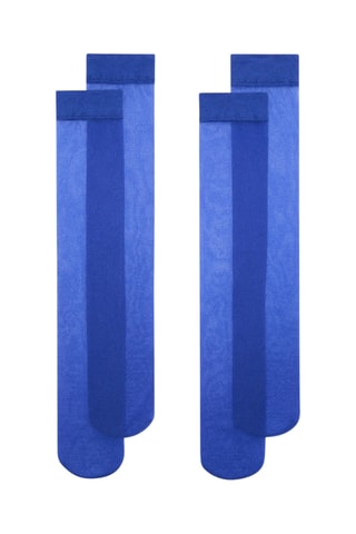 Lot de 2 paires de chaussettes voile - Bleu