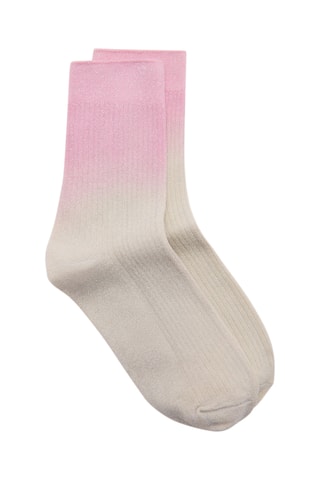 Chaussettes dégradées Lurex - Rose