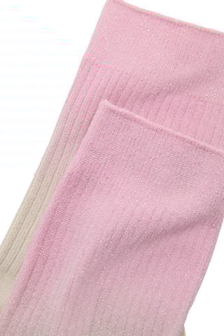 Chaussettes dégradées Lurex - Rose