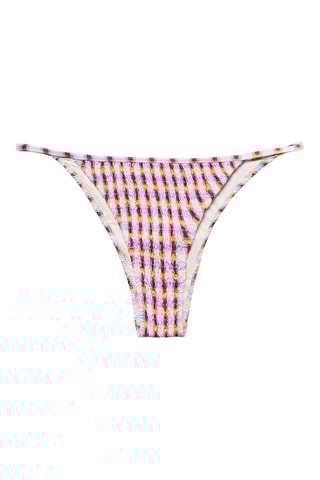 Culotte bikini imprimée - Orange et violet