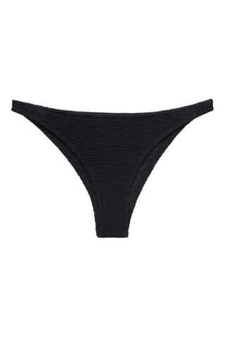 Culotte bikini texturée - Noir