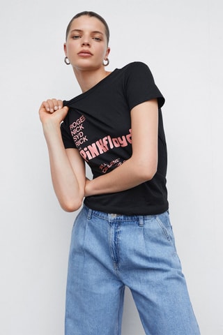 T-shirt Pink Floyd Zwart