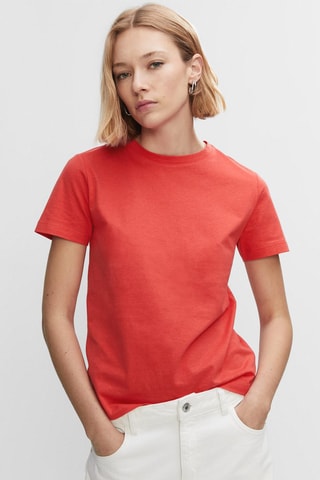 Katoenen T-shirt  Oranje